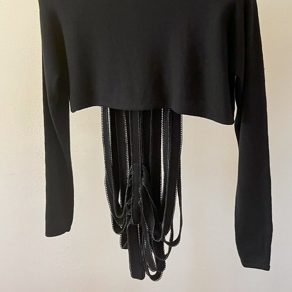 Black Crop Top - Picture 6 of 9